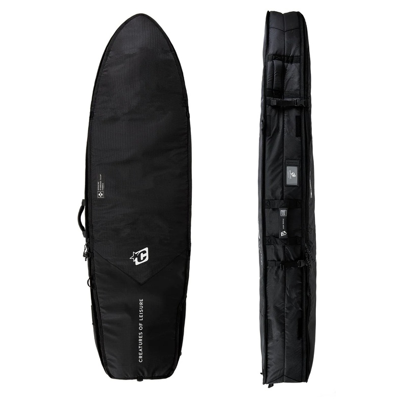 Creatures of Leisure Fish Triple DT2.0 Surfboard Bag - Black