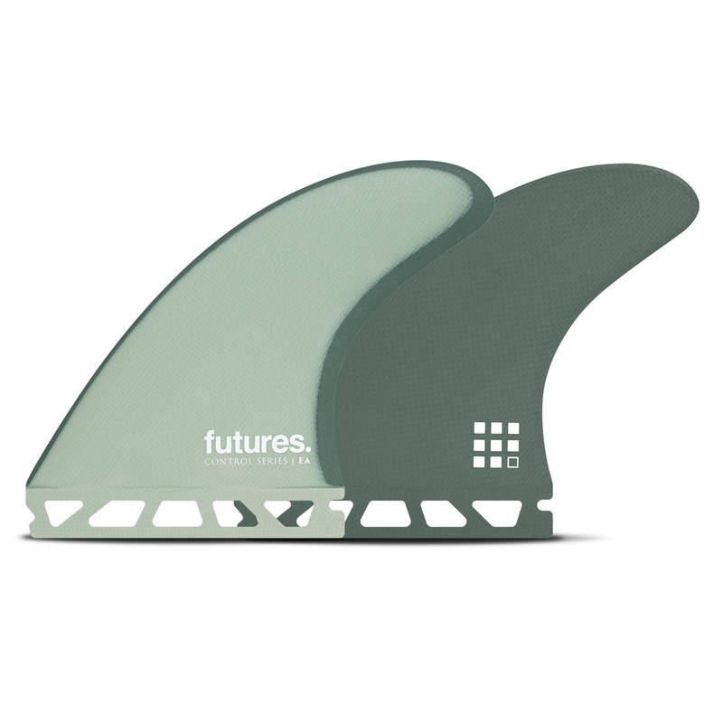 Futures EA Control Series Tri Surfboard Fins - Medium/Green