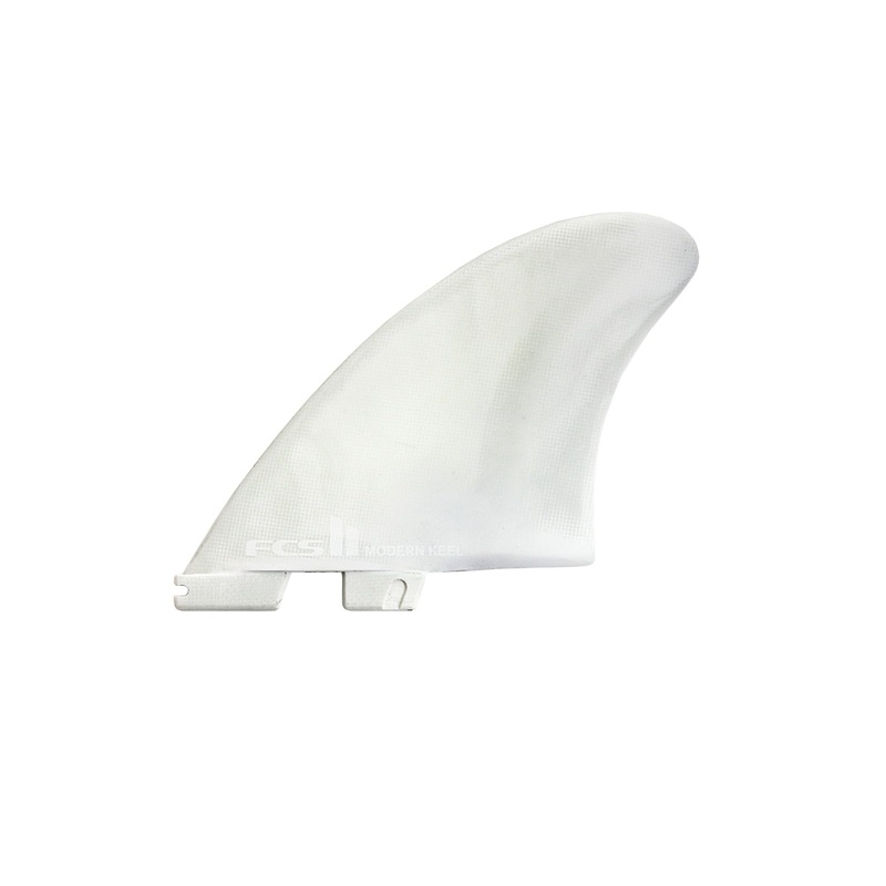 FCS II Modern Keel Performance Core Twin Surfboard Fins - White