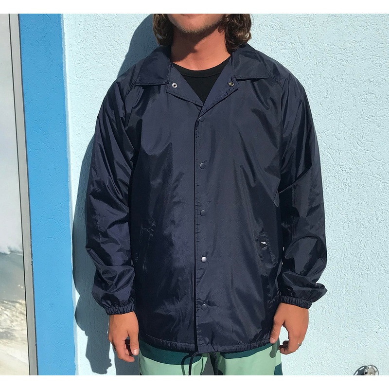 Surf Station Nylon Men's Windbreaker Jacket - Navy