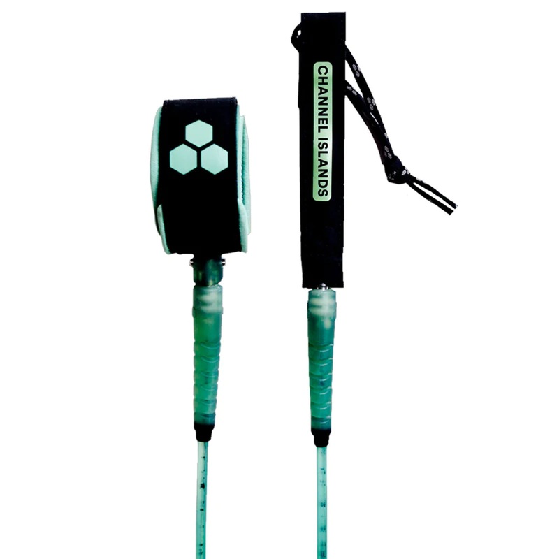 Channel Islands Everyday Hex Cord Comp Surfboard Leash - 6' x 1/4"/Green
