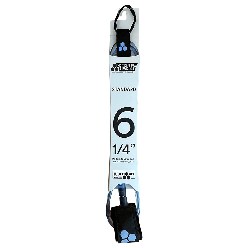 Channel Islands Hex Cord Standard Surfboard Leash - 6' x 1/4"/Lavender