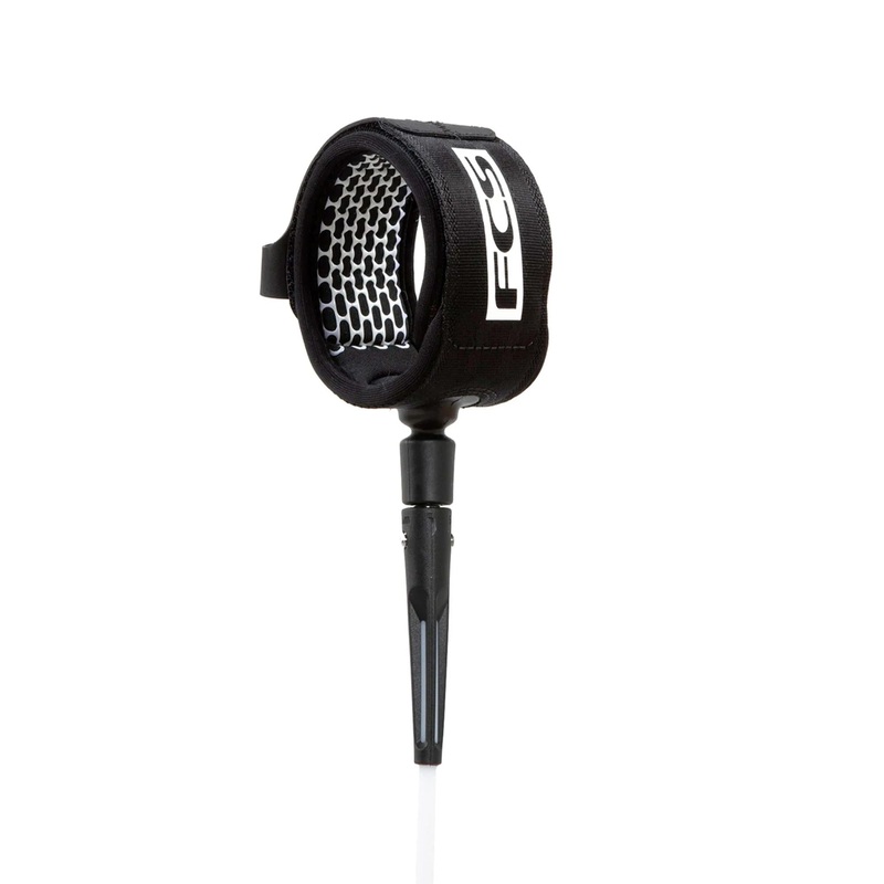 FCS All Round Essential Surfboard Leash - 8'/Black/White