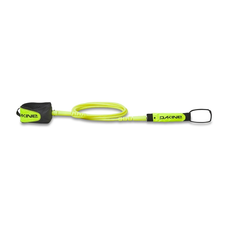Dakine Kaimana Pro Comp Surfboard Leash - 6' x 3/16"/Lime
