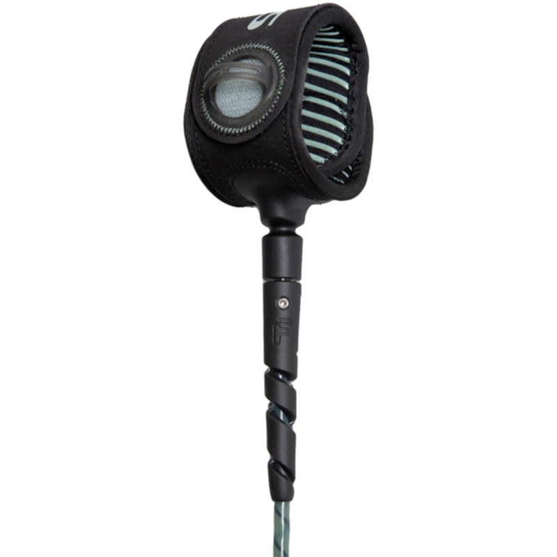 FCS Freedom Helix All Round Surfboard Leash - 6'/Warm Grey