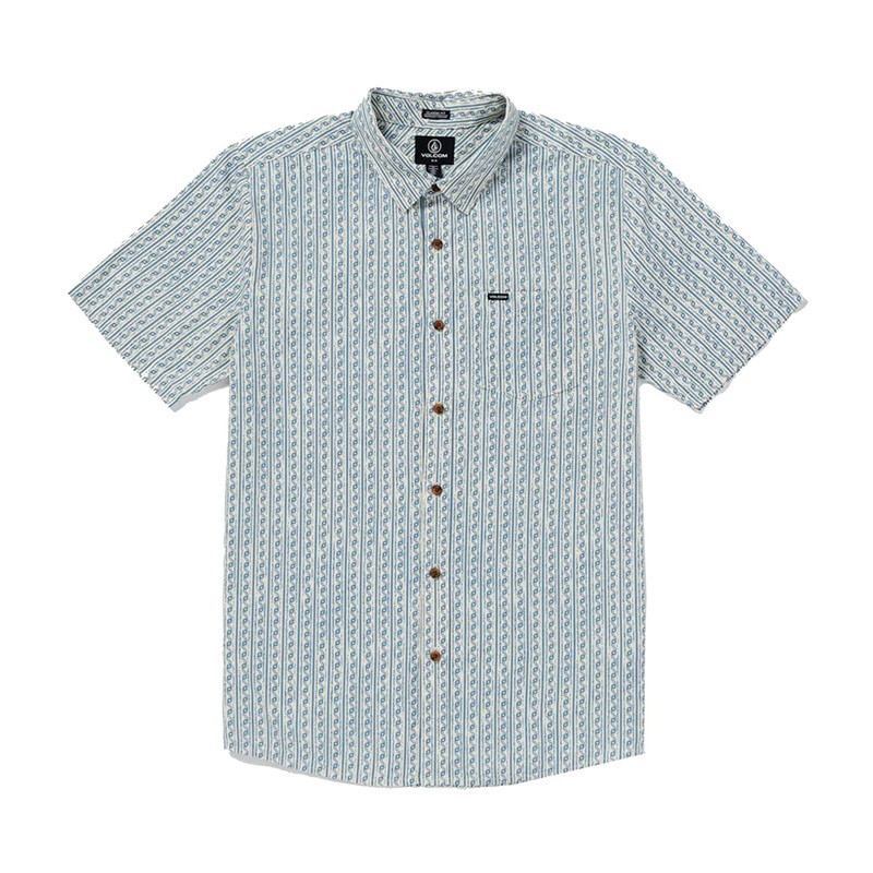 Volcom Scaler Stone Woven Men's S/S Dress Shirt - Dirty White