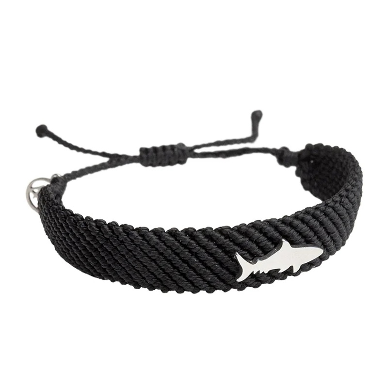 4Ocean Ocean Resilience Shark Bracelet - Black