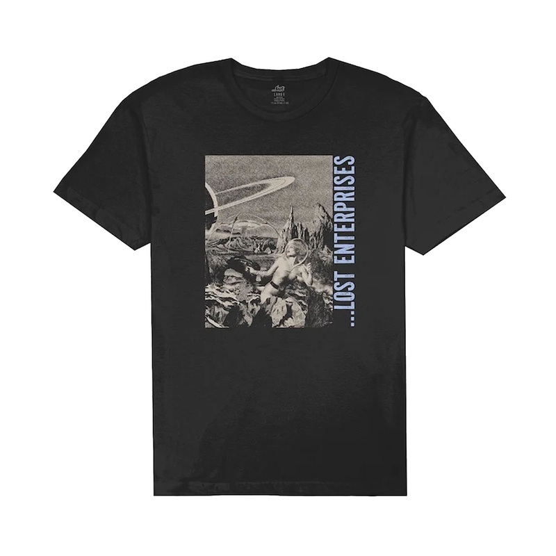 Lost Spacer Men's S/S T-Shirt - Black