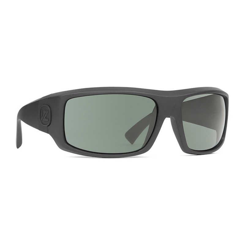 VonZipper Clutch Men's Sunglasses - Black Satin/Wildlife Vintage Grey Polarized