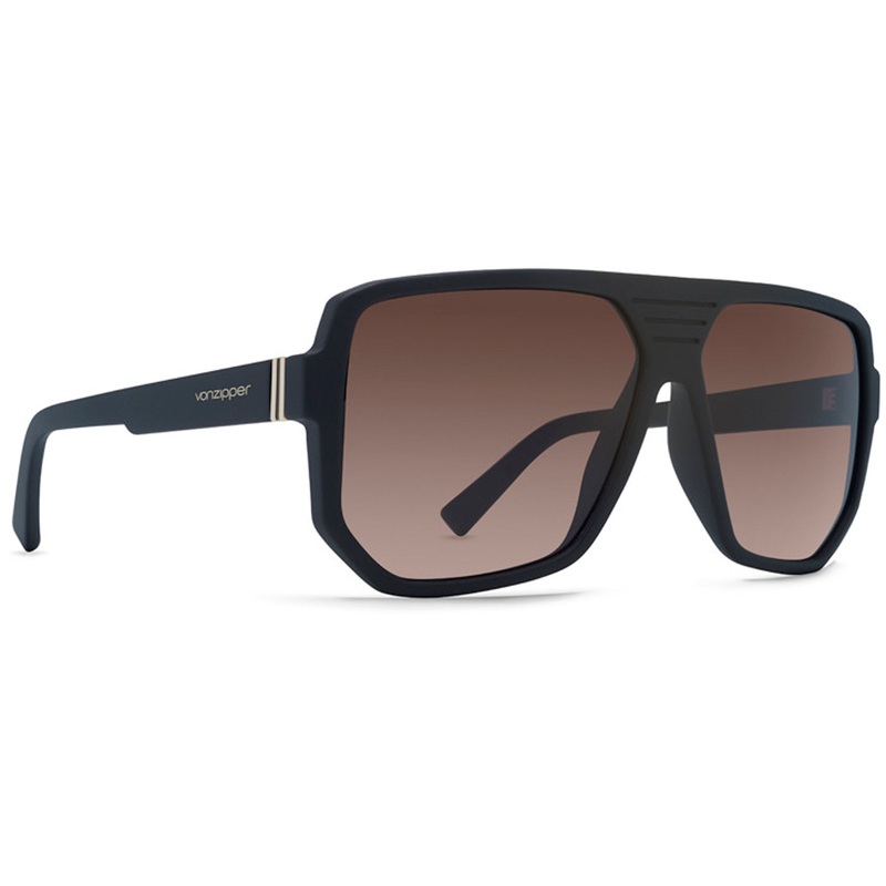 VonZipper Roller Men's Sunglasses - Black Satin/Brown Gradient