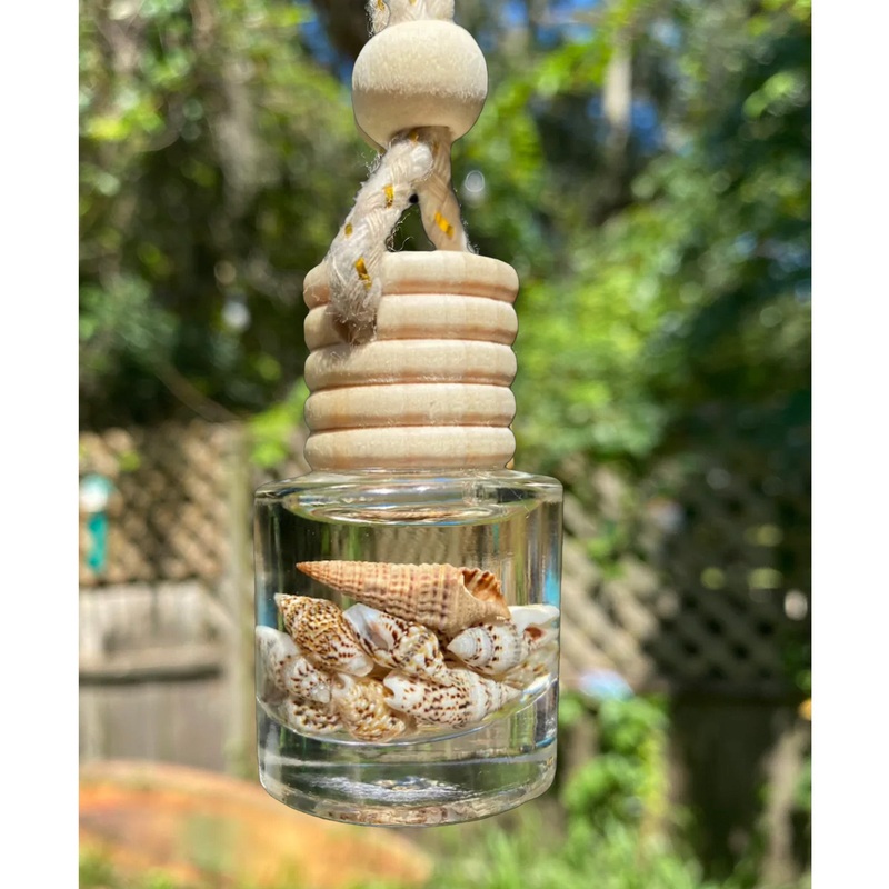 Hammockma Shell Round Car Air Fresheners - Black Ocean