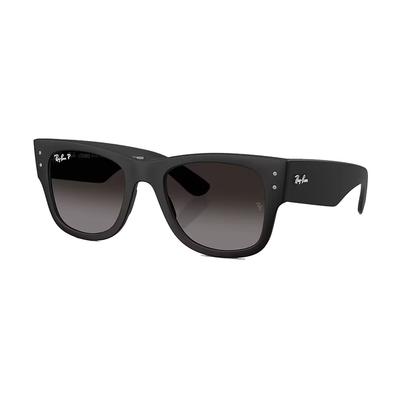Ray-Ban Mega Wayfarer Men's Sunglasses - Sand Black/Grey Gradient Polarized
