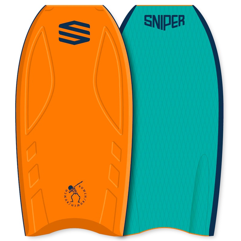 Sniper Bunch 44" Bodyboard - Orange