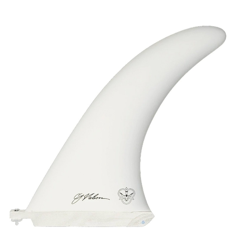 Flying Diamonds CJ Power Flex Longboard Fin - 9.5"/White