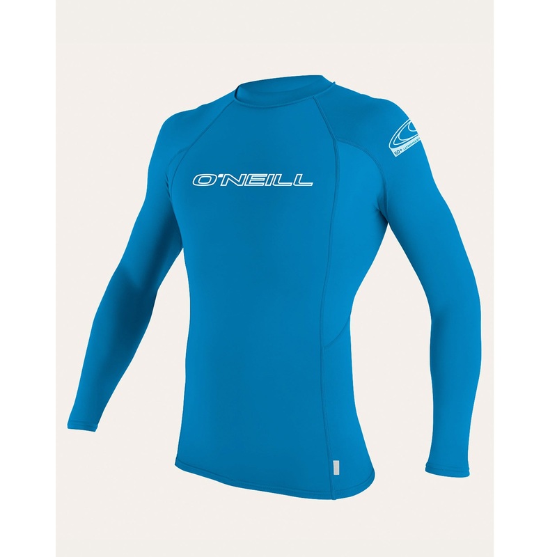O'Neill Basic Skins Crew L/S Youth Boys Rashguard - Blue