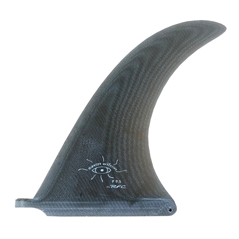 Rainbow Fin Co. Saxon Wilson Flex 9.5" Longboard Fin - 9.5"/Smoke