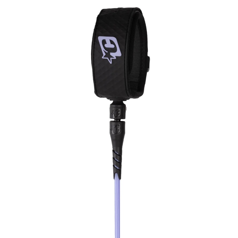 Creatures of Leisure Reliance Pro Surfboard Leash - 6'/Purple Haze Black