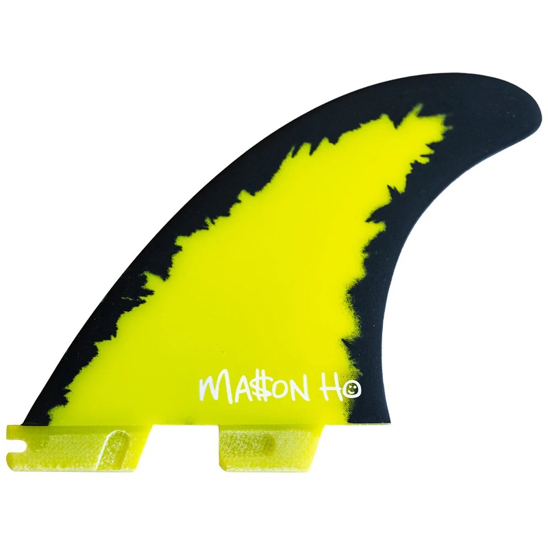 FCS II Mason Ho AirCore Small Thruster Fin Set - Black/Neon