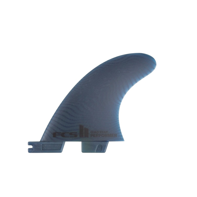 FCS II Performer Neo Glass Quad Rear Surfboard Fins - Medium/Pacific