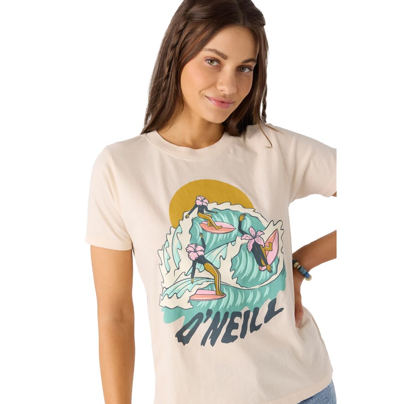 O'Neill Loindaflow Boy Tee Women's S/S T-Shirt - Tapioca