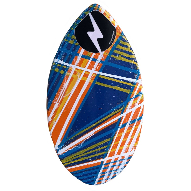 Zap 35" Mini Lazer Skimboard - Orange/Blue Zig Zag