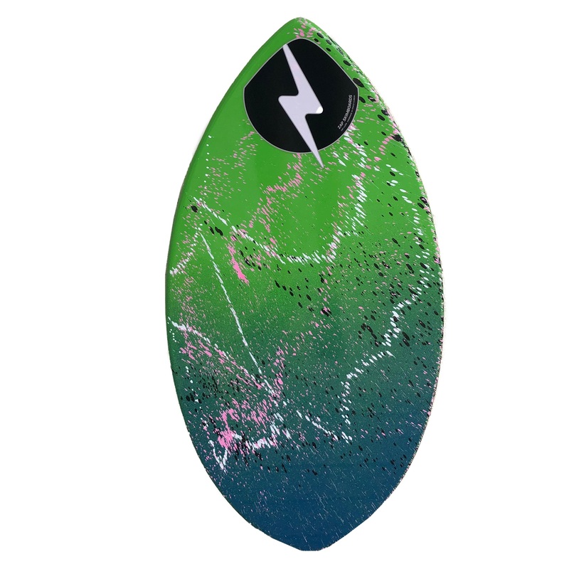 Zap 40" Lazer Skimboard - Neon Green/Pink