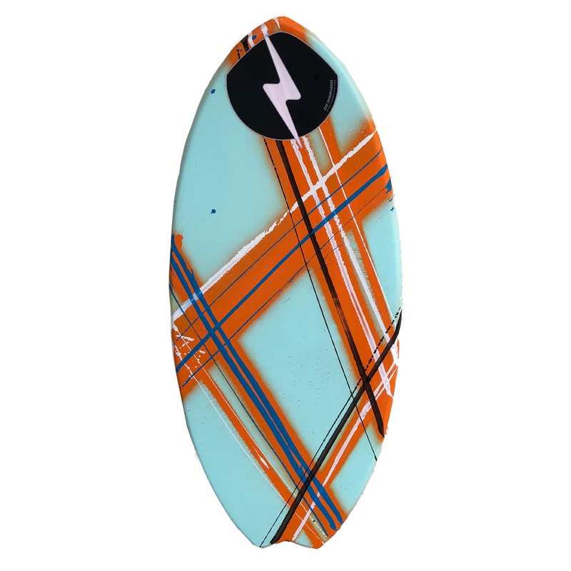 Zap Fish 47" Skimboard - Mint/Orange