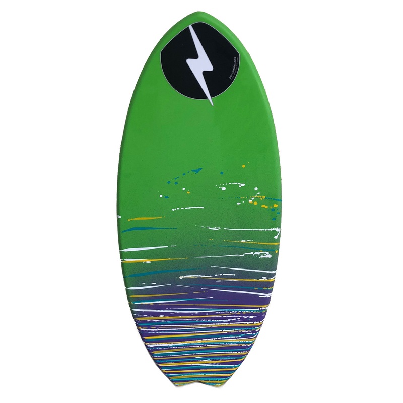 Zap Fish 47" Skimboard - Purple/Yellow/Teal