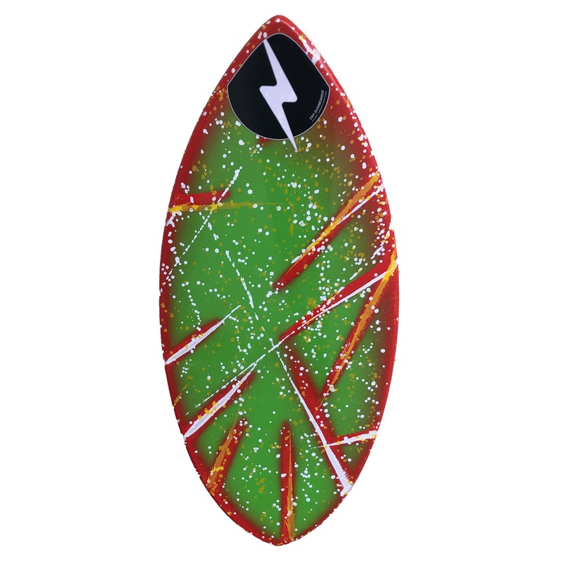 Zap Medium Wedge 45" Skimboard - Red/Green