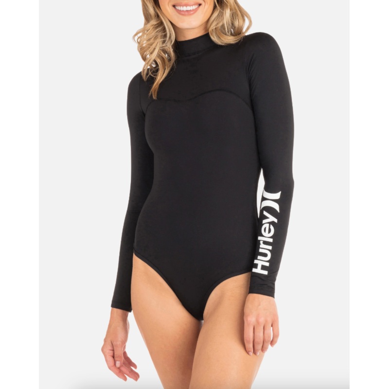 OAO Solid Back Zip LS Surfsuit