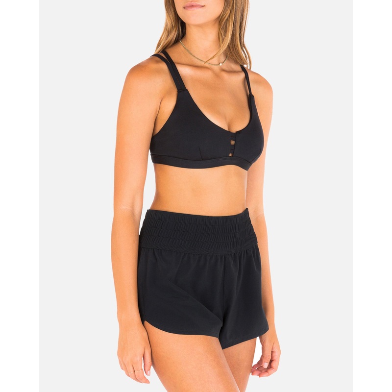 Solid 2.5" High Waist Boardshort